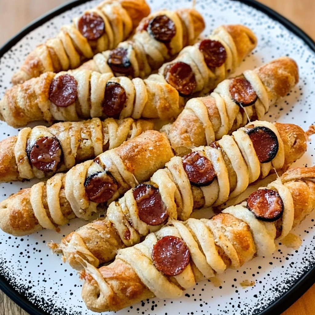 Mummy Pigs in a Blanket Appetizers Recipe