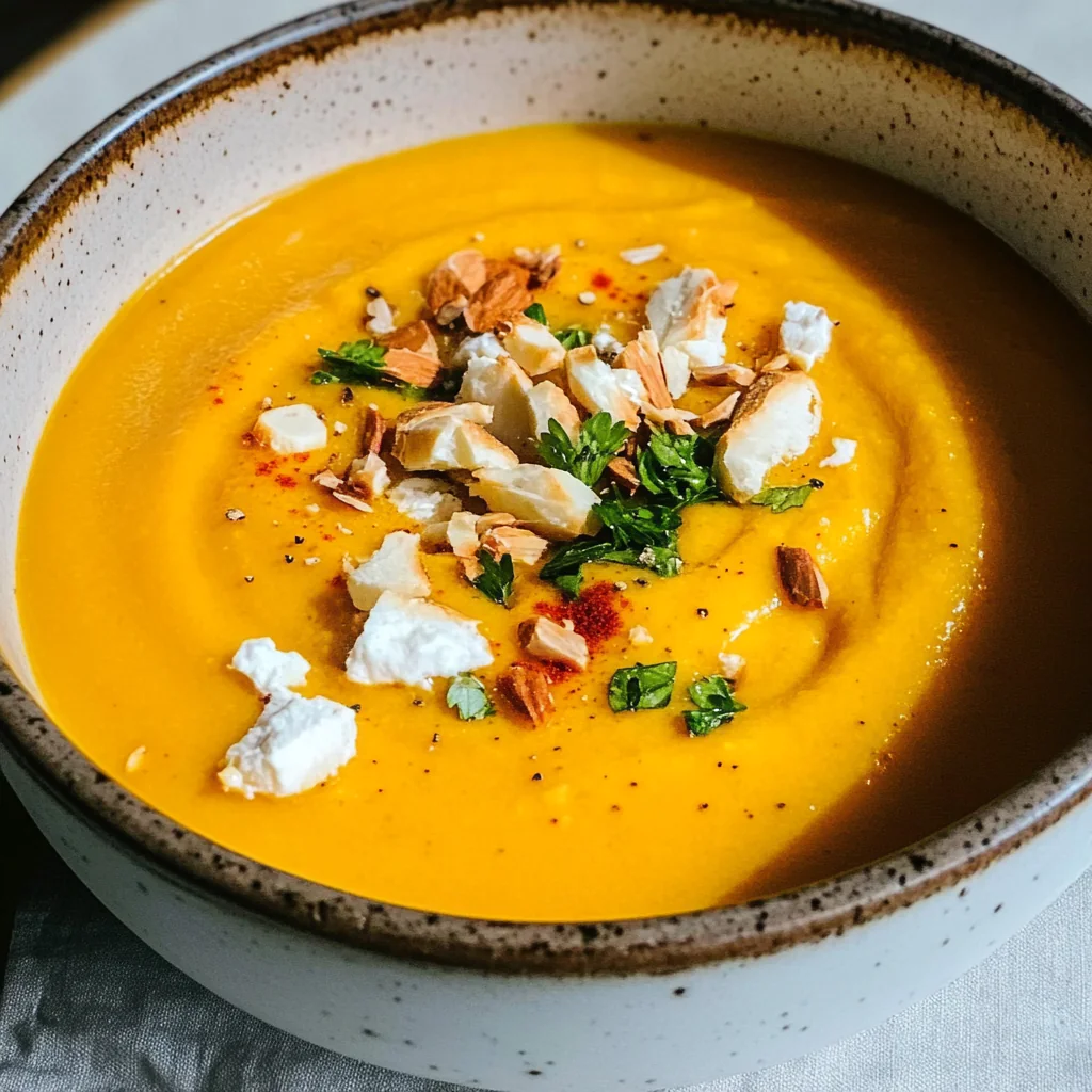High Protein Cottage Cheese Butternut Squash Soup