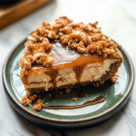 Salted Caramel Apple Pie Cheesecake