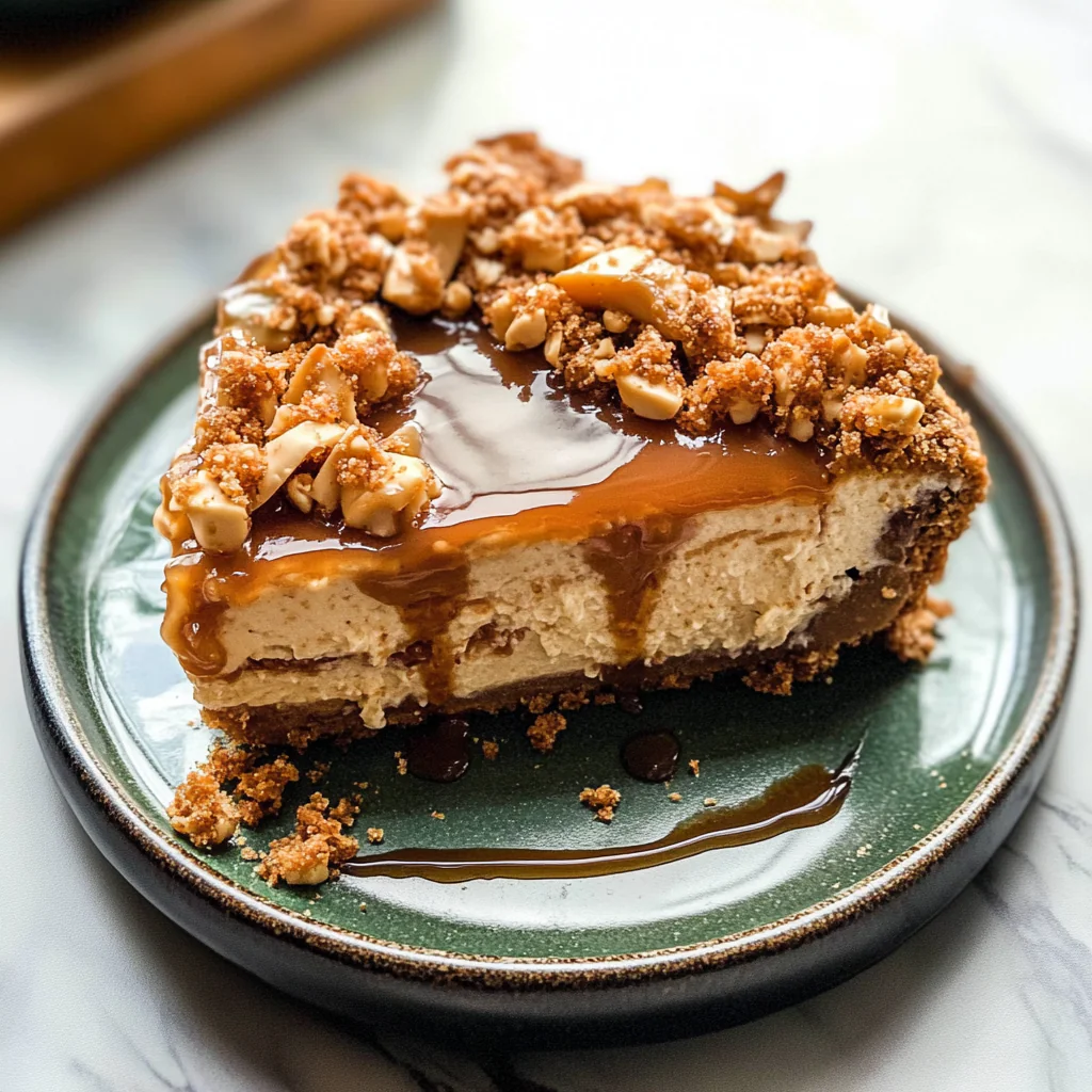 Salted Caramel Apple Pie Cheesecake