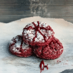 Red Velvet Crinkle Cookies