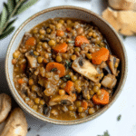 Vegan Lentil Mushroom Stew Recipe