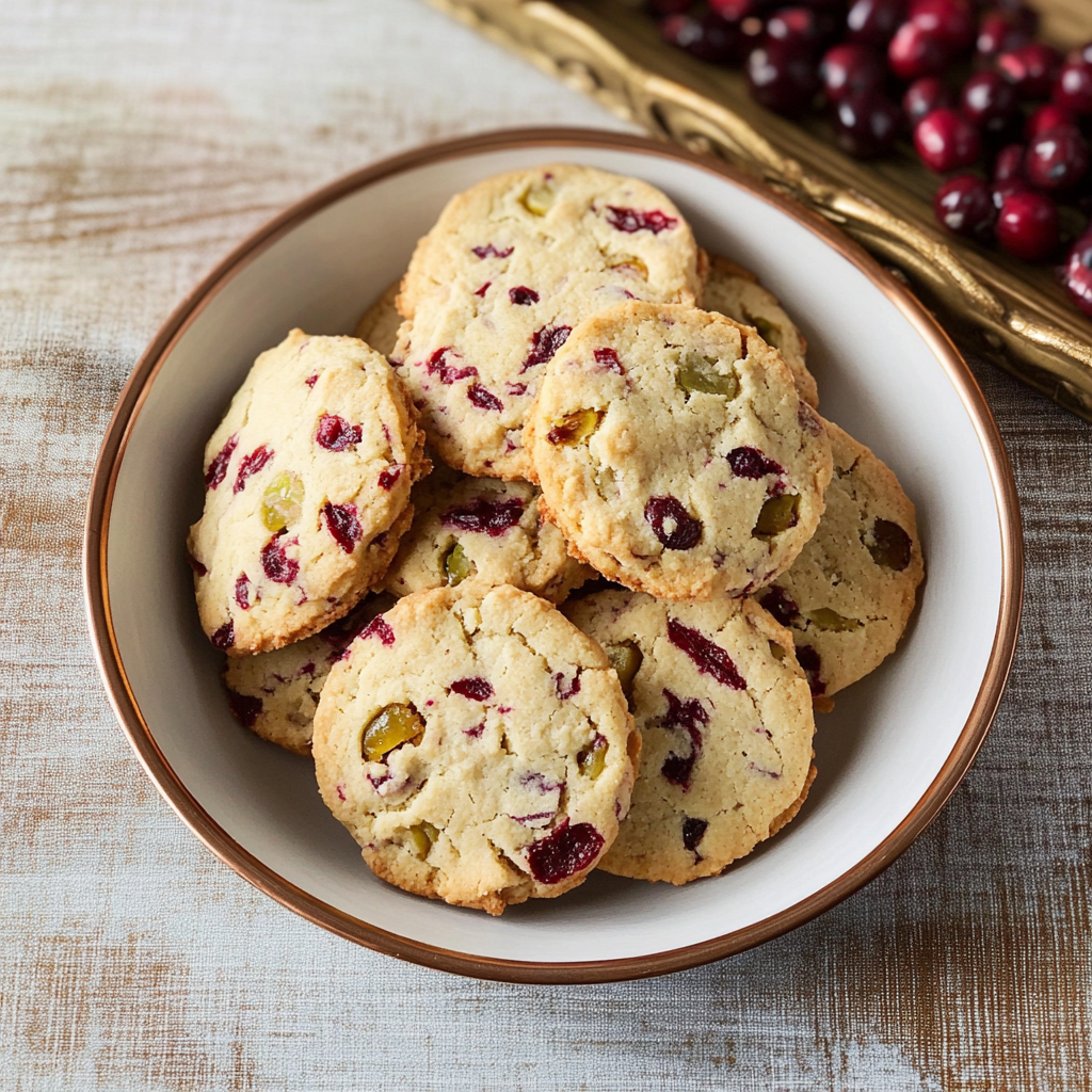 Cranberry Shortbread Cookies Recipe