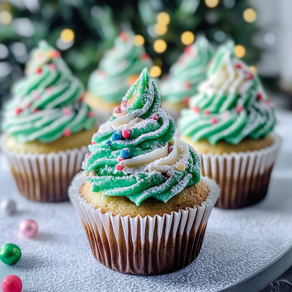 Christmas Tree Cupcake Recipe
