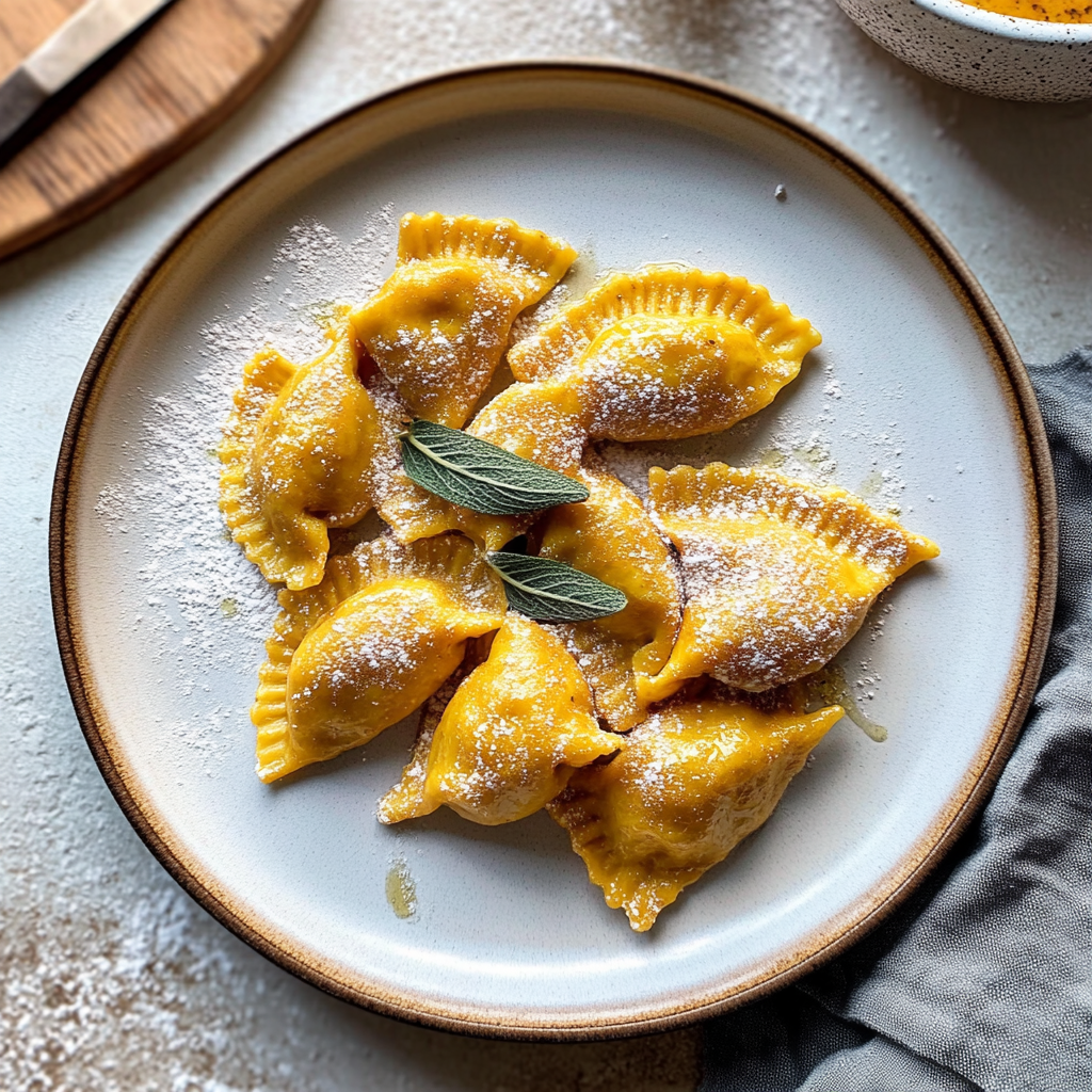 Caramelle with Sweet Potato Filling Recipe