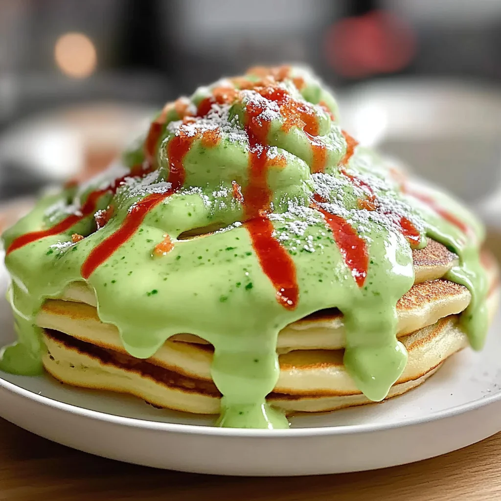 Grinch Pancakes