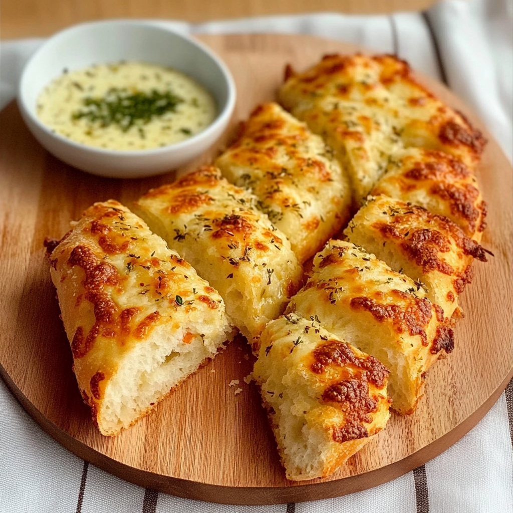 Cheesy Garlic Bread Recipe