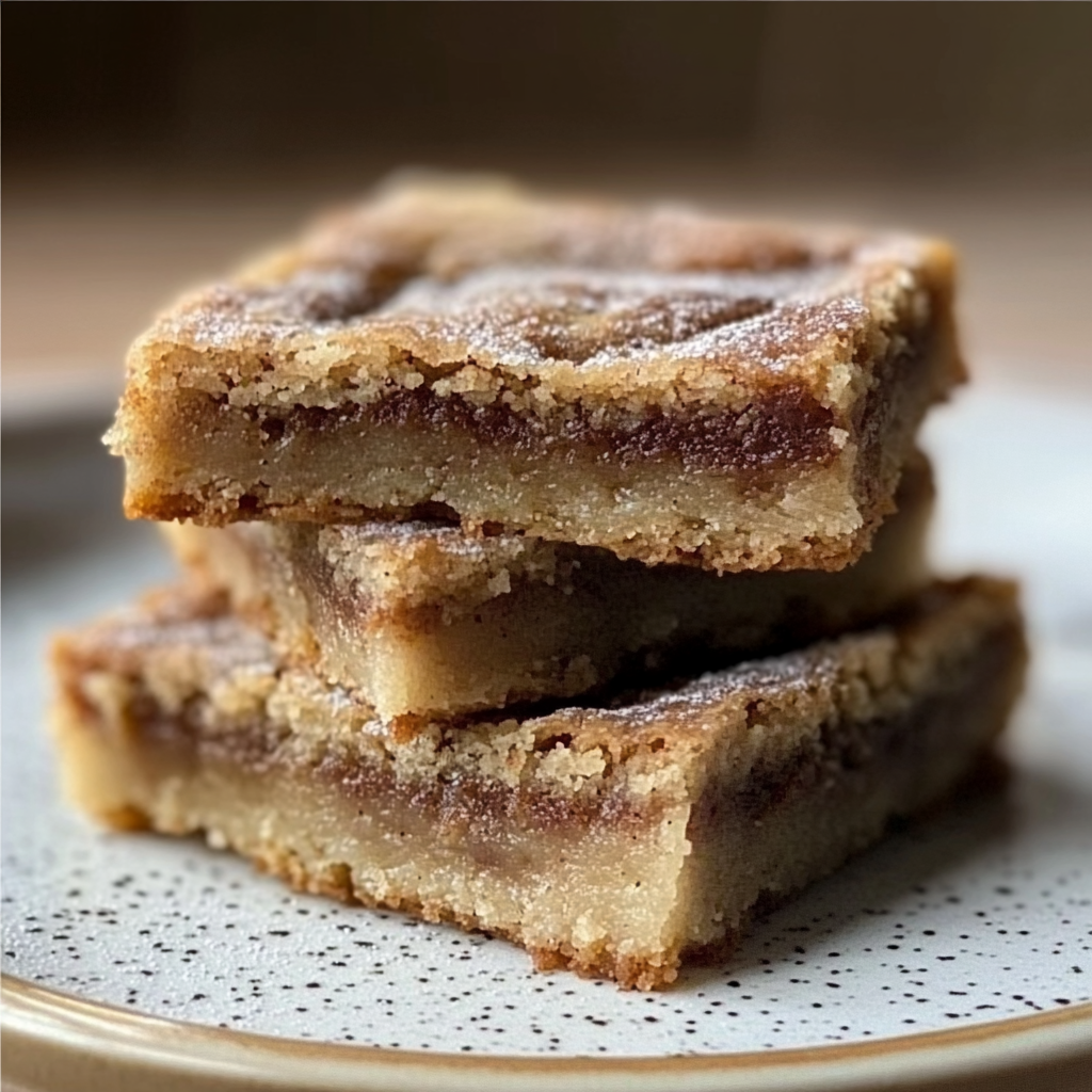 Cinnamon Sugar Blondies Recipe