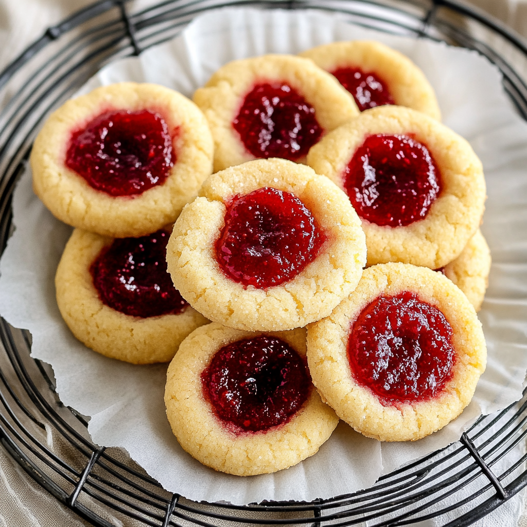 Raspberry Thumbprint Cookies Recipe