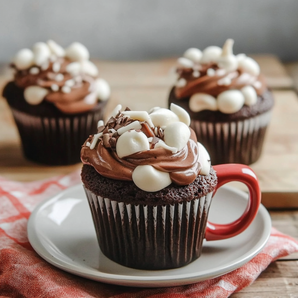 Hot Cocoa Cupcake Mugs: