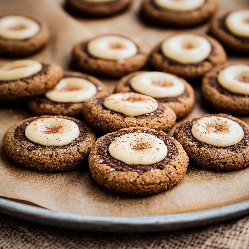 Gingerbread Thumbprint Cookies Recipe