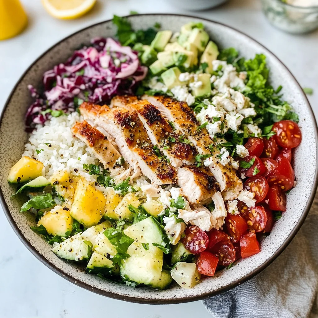 Greek Chicken Bowls
