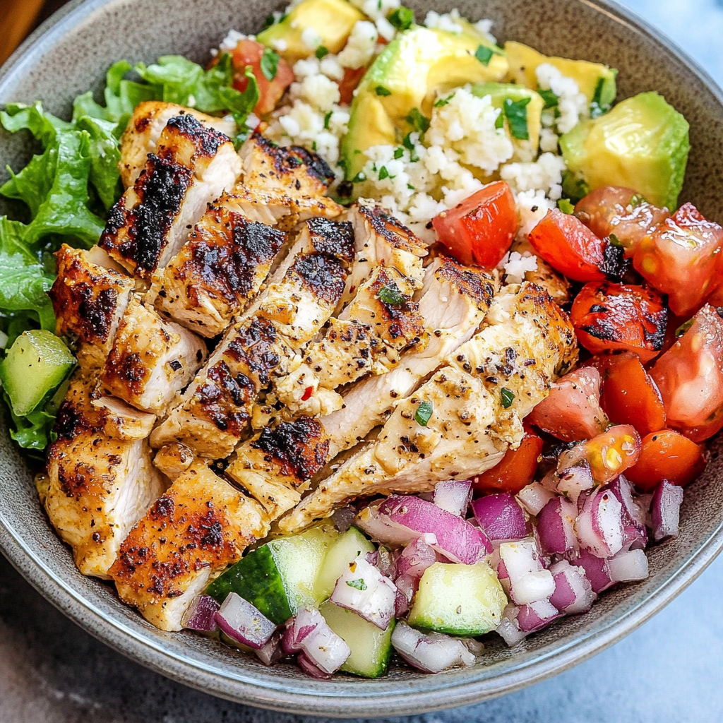 Healthy Greek Chicken Bowls