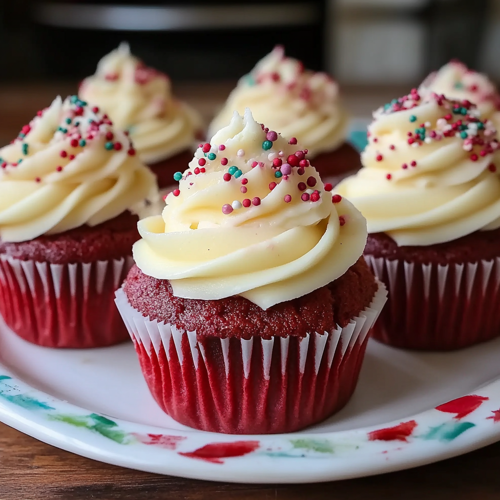Red Velvet Cupcakes with Cream Cheese