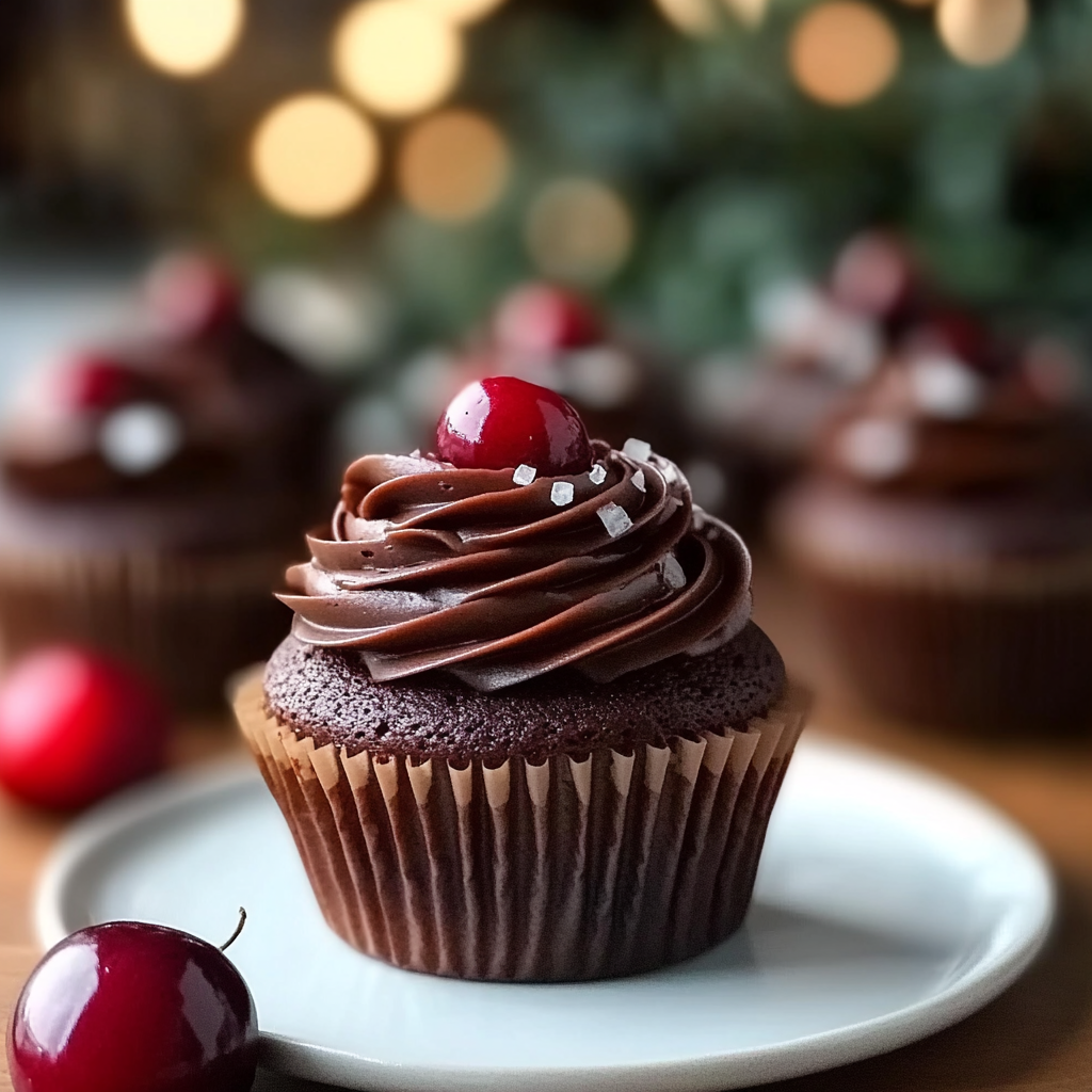 Decadent Chocolate Cranberry Cupcakes Recipe