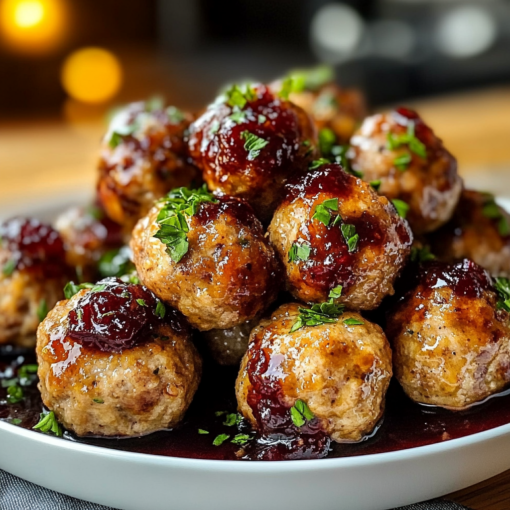 Christmas Cranberry Meatballs Recipe