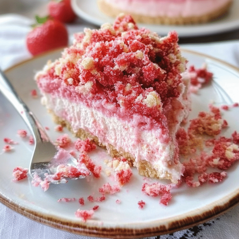 Strawberry Shortcake Freezer Pie Recipe