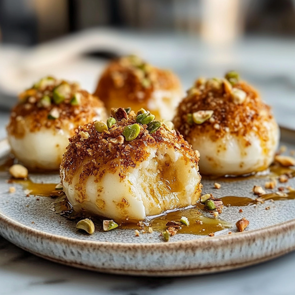 Pistachio Crusted Brie Bites Recipe