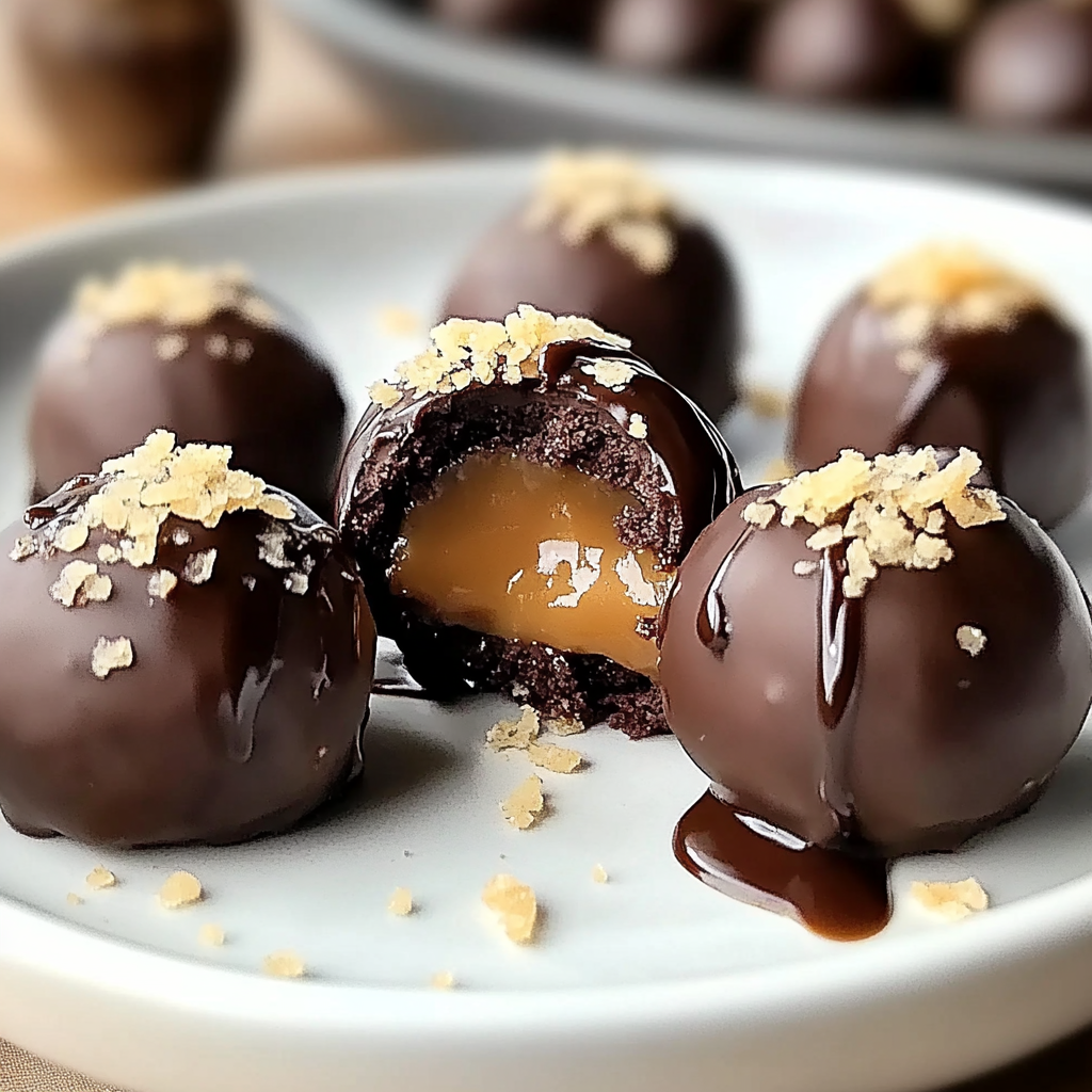 Salted Caramel Fudge Truffles