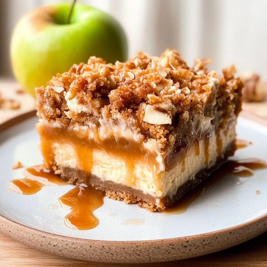 Caramel Apple Cheesecake Bars Recipe