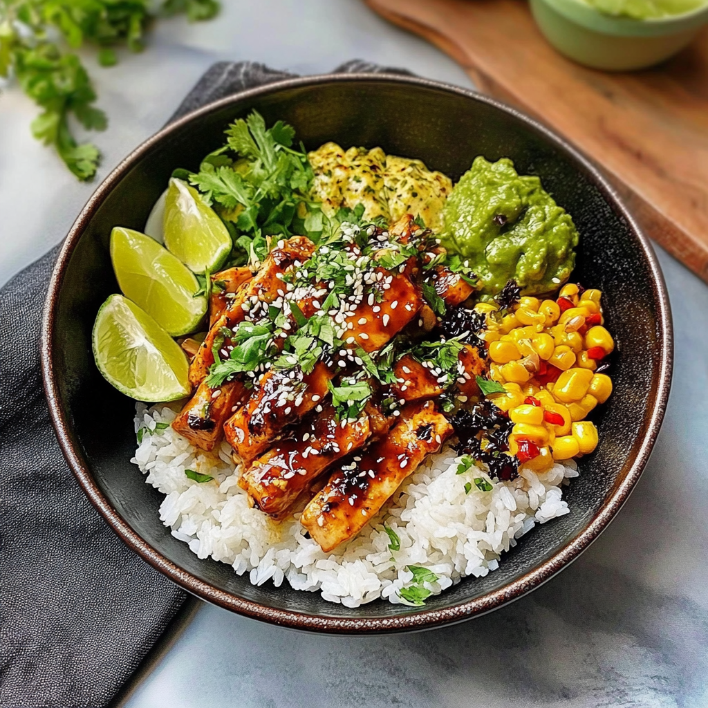 Honey Lime Chicken & Rice Bowls Recipe