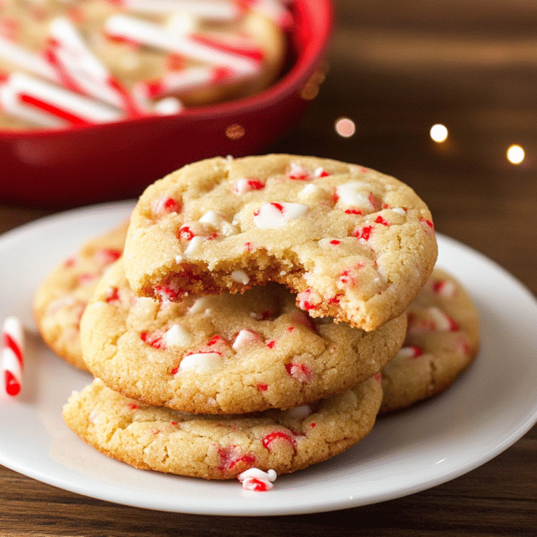 White Chocolate Candy Cane Cookies Recipe