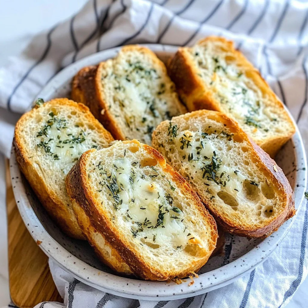 Garlic Parmesan Herb Bread Recipe