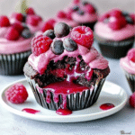 Raspberry Chocolate Cupcakes – Ooey Gooey Joy