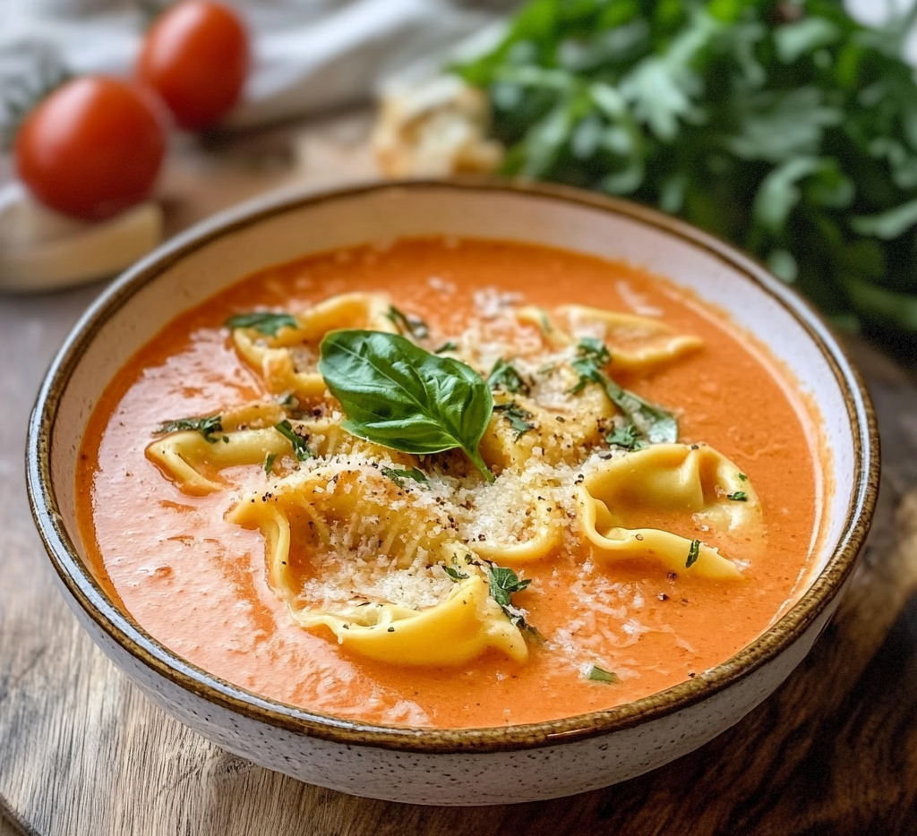 Simple Tomato Tortellini Soup Recipe
