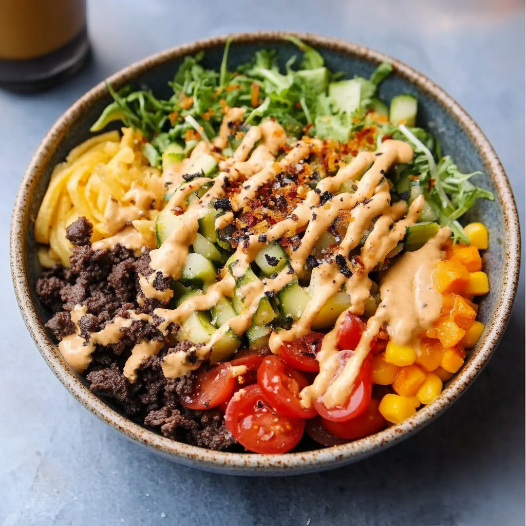 Burger Bowls: Low-Carb Flavor in a Bowl
