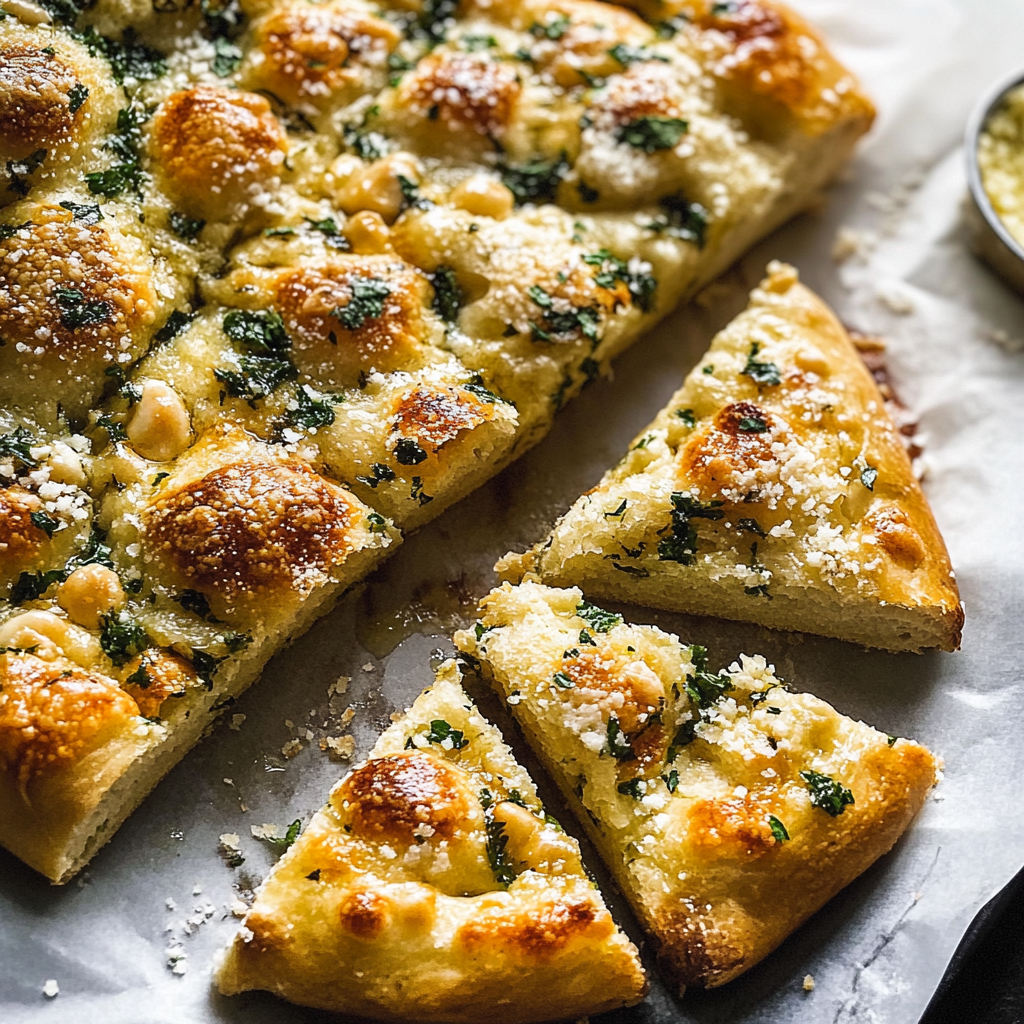 Garlic Parmesan Focaccia Recip