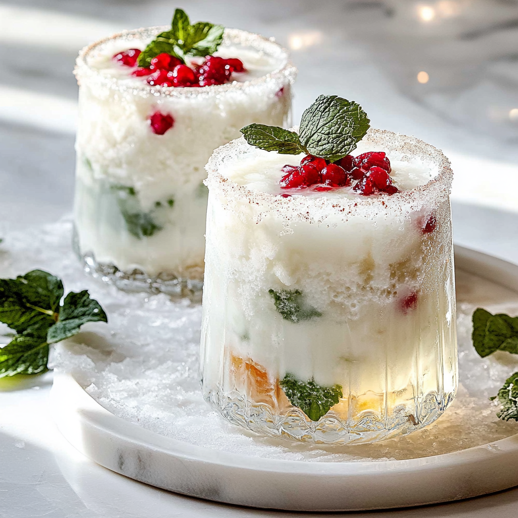 White Christmas Mojitos