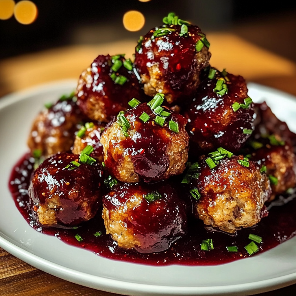Christmas Cranberry Meatballs Recipe