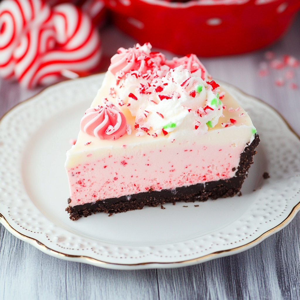No-Bake Peppermint Bark Cheesecake Recipe